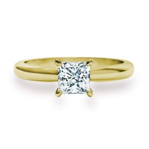 Verlobungsring mit Diamant im Prinzessschliff