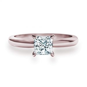 Verlobungsring mit Diamant im Prinzessschliff