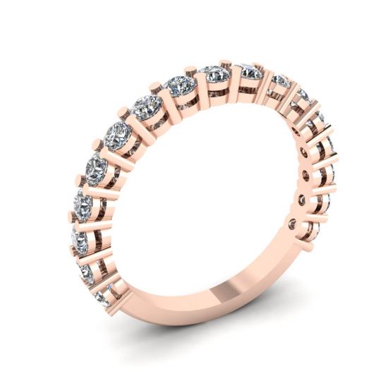 Ring mit 17 Diamanten aus 18 Karat Roségold,  Bild vergrößern 4