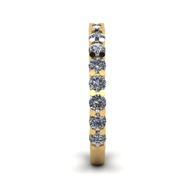 Ring mit 17 Diamanten aus 18 Karat Gelbgold - Foto 2