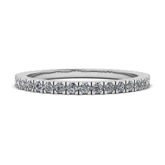 Klassischer, zierlicher Diamant-Eternity-Ring, Bild vergrößern 1
