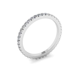 Klassischer, zierlicher Diamant-Eternity-Ring - Foto 3