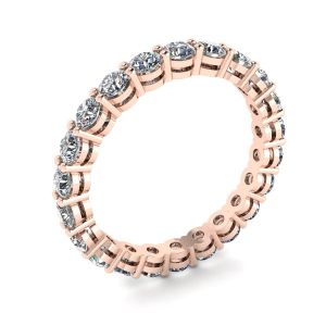 Klassischer 3 mm Diamant-Eternity-Ring aus Roségold - Foto 3