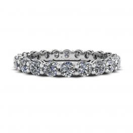 Klassischer 3 mm Diamant-Eternity-Ring