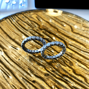 Klassischer 3 mm Diamant-Eternity-Ring aus Roségold - Foto 5