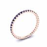 Riviera Pavé-Saphir-Eternity-Ring aus Roségold, Bild 4