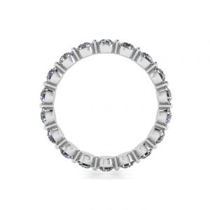 3 mm Diamant-Eternity-Ring mit geteilter Krappe - Foto 1