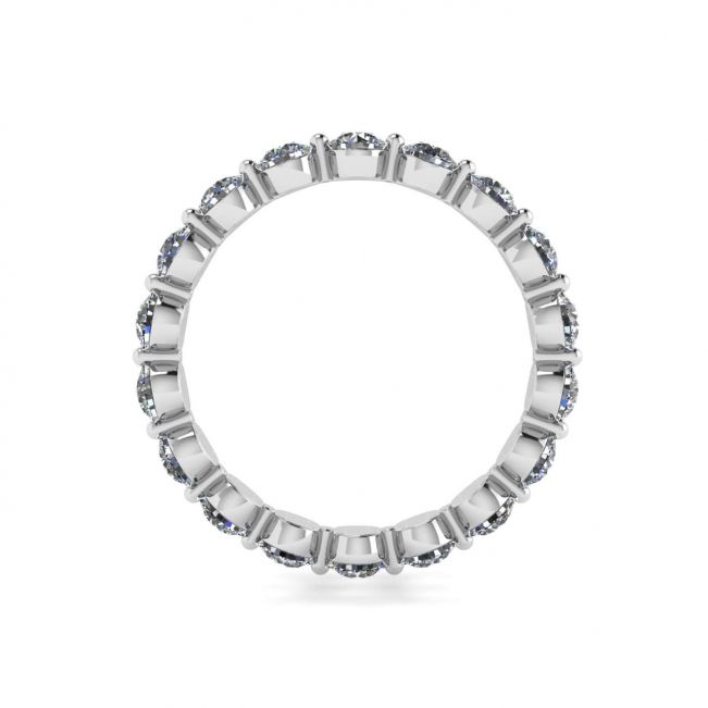 3 mm Diamant-Eternity-Ring mit geteilter Krappe - Foto 1