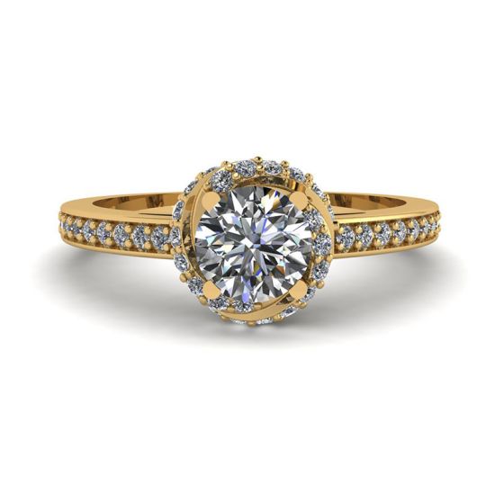 Goldener Ring mit Diamanten, Bild 1