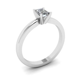 Ring mit Diamant im Smaragdschliff - Foto 3