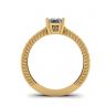 Ring mit Prinzessinnendiamant im orientalischen Stil mit Pavé-Fassung aus 18 Karat Gelbgold, Bild 2