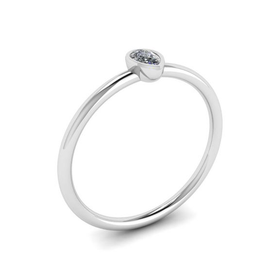 Kleiner Ring mit Birnendiamant La Promesse,  Bild vergrößern 4