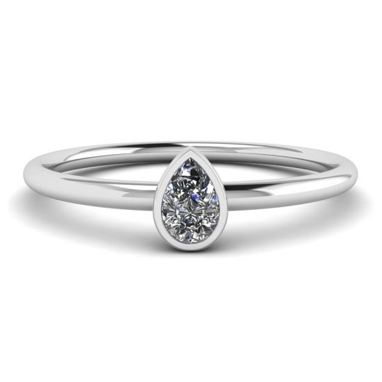Kleiner Ring mit Birnendiamant La Promesse, Bild vergrößern 1