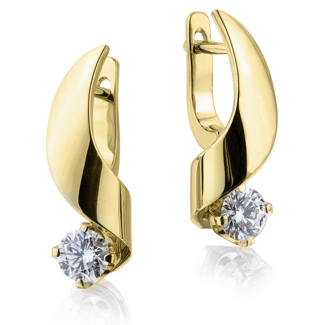 Kleine Ohrringe mit 4,5 mm Diamant – Ruban-Kollektion - Foto 2