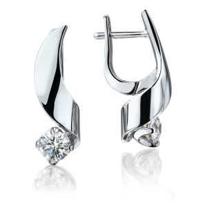 Kleine Ohrringe mit 4,5 mm Diamant – Ruban-Kollektion - Foto 1