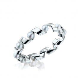Ring mit Seeperlen – Ruban-Kollektion Ring mit Seeperlen – Ruban-Kollektion