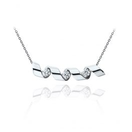 Smile-Halskette mit 0,99 ct Diamanten – Ruban-Kollektion