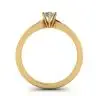 6-Krappen-Marquise-Diamantring aus 18 Karat Gelbgold, Bild 2