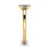6-Krappen-Marquise-Diamantring aus 18 Karat Gelbgold, Bild 3