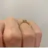 Orientalischer Diamantring im Princess-Schliff aus 18 Karat Gelbgold, Bild 5