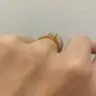 Orientalischer Diamantring im Princess-Schliff aus 18 Karat Gelbgold, Bild 6