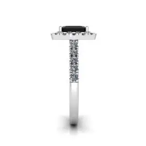 Prinzessin-Ring mit schwarzem Diamant - Foto 2