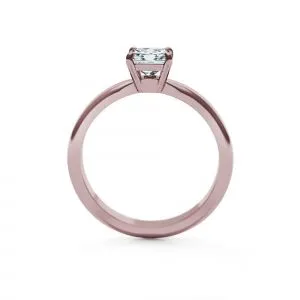 Verlobungsring mit Diamant im Prinzessschliff - Foto 1