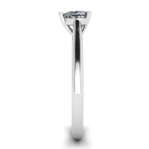 Klassischer Herz-Diamant-Solitärring aus Weißgold - Foto 2
