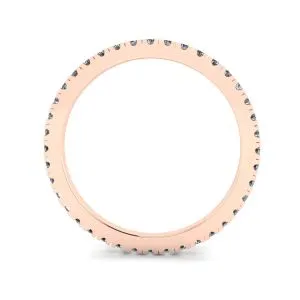 Klassischer, zierlicher Diamant-Eternity-Ring aus 18 Karat Roségold - Foto 1