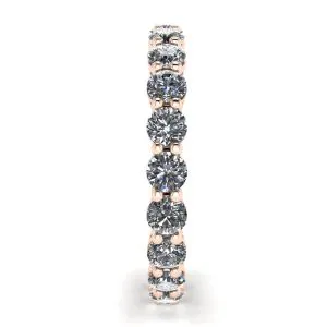 Klassischer 3 mm Diamant-Eternity-Ring aus Roségold - Foto 2