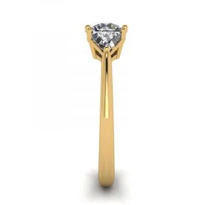 Ring mit drei Diamanten aus 18 Karat Gelbgold - Foto 2