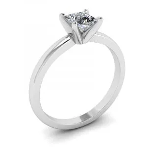 Diamantring im Prinzessschliff - Foto 3