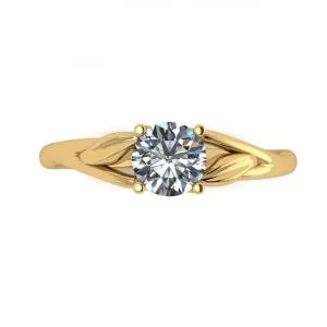 Von der Natur inspirierter Diamant-Verlobungsring
