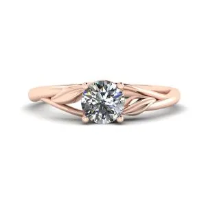 Von der Natur inspirierter Diamant-Verlobungsring