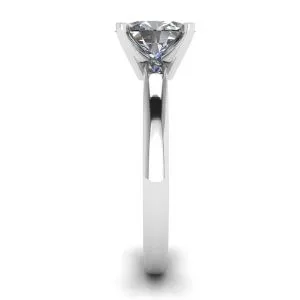 Ovaler Diamantring aus Weißgold - Foto 2