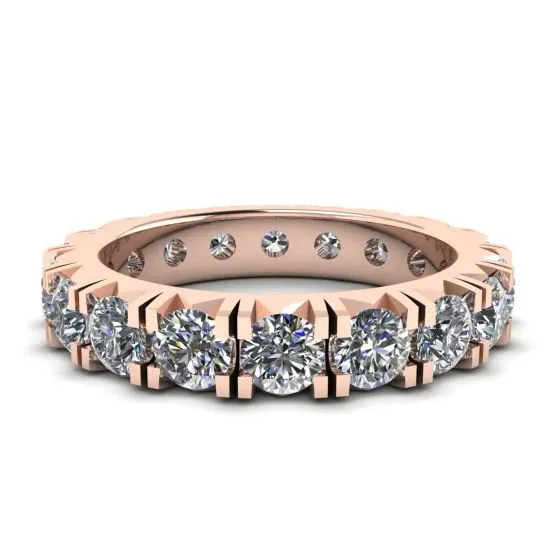 3 Karat Ewigkeitsdiamantband aus 18 Karat Roségold, Bild vergrößern 1