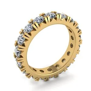 3 Karat Ewigkeitsdiamantband aus 18 Karat Gelbgold - Foto 3