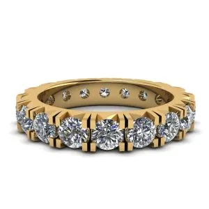 3 Karat Ewigkeitsdiamantband aus 18 Karat Gelbgold