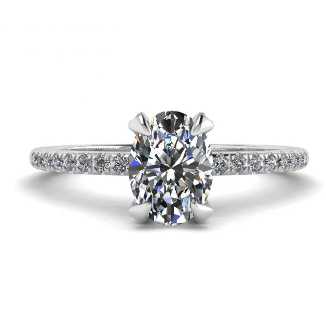 Ovaler Diamantring