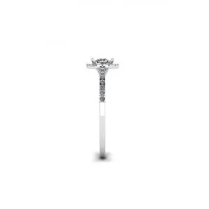 Runder Diamantring im Kissenstil - Foto 2