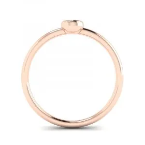 Runder kleiner Diamantring La Promesse aus Roségold - Foto 1
