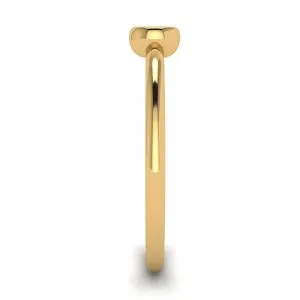 Runder kleiner Diamantring La Promesse aus Gelbgold - Foto 2