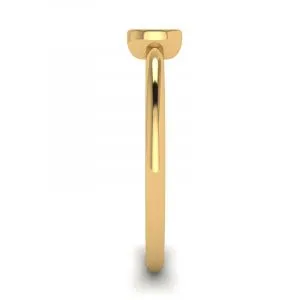 Ovaler kleiner Diamantring La Promesse aus Gelbgold - Foto 2