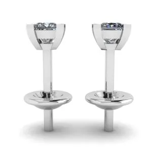 Ohrstecker mit Diamanten im Prinzessschliff - Foto 1
