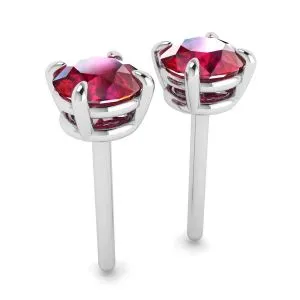 Saphir-Ohrstecker mit abnehmbarer Diamant-Halo-Jacke - Foto 2
