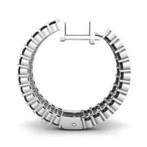 Creolen mit schwarzen Diamanten - Foto 1