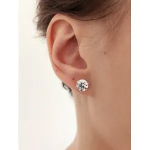 Klassische Diamant-Ohrstecker aus 18 Karat Gelbgold - Foto 4