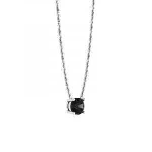 Klassische Solitär-Diamant-Halskette an dünner Kette - Foto 1