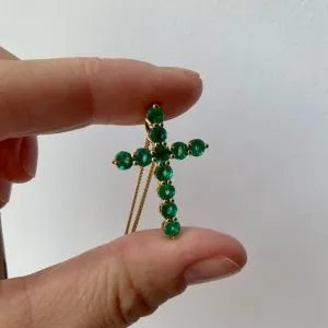 Smaragd-Kreuz-Anhänger - Foto 5