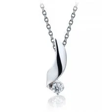 Anhänger mit 3 mm Diamant – Ruban-Kollektion